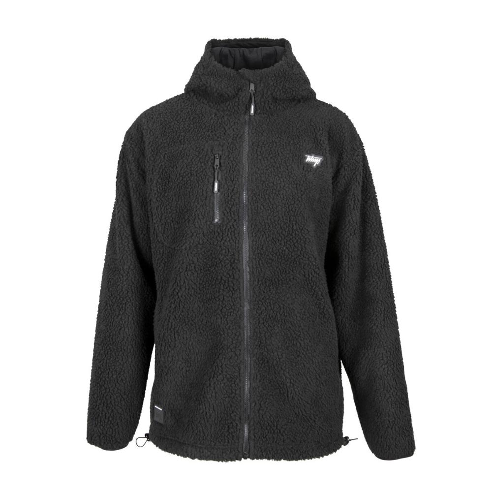 Sherpa Men Full Zipper Black