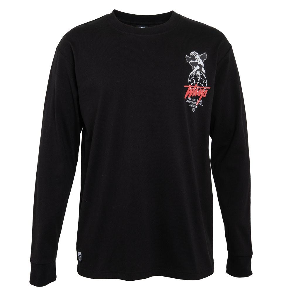 Polera Manga larga  WHATUP Hombre  I2309 Negro