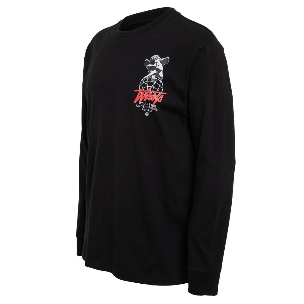 Polera Manga larga  WHATUP Hombre  I2309 Negro