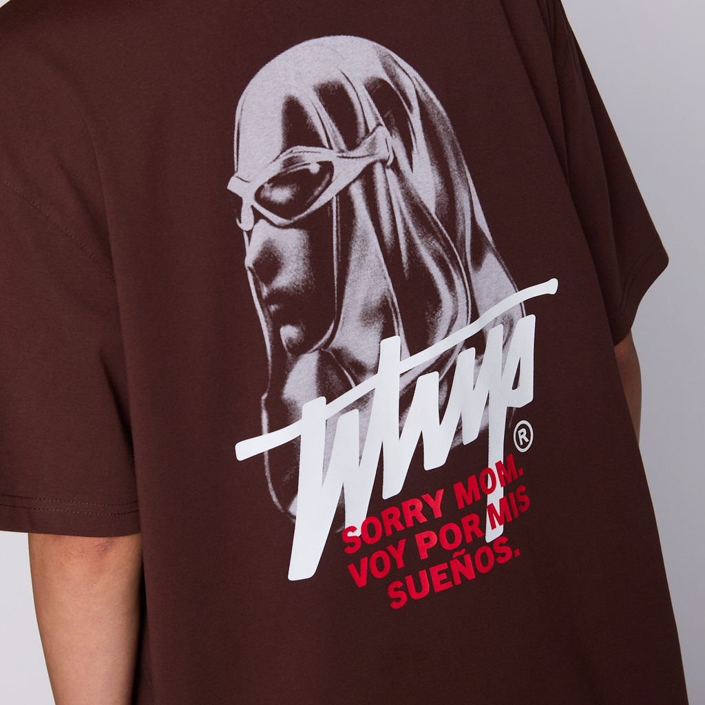 Polera Whatup Sorry Mom Brown