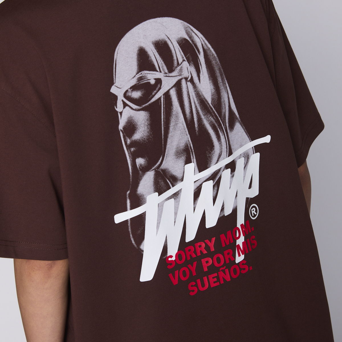 Polera Whatup Sorry Mom Brown