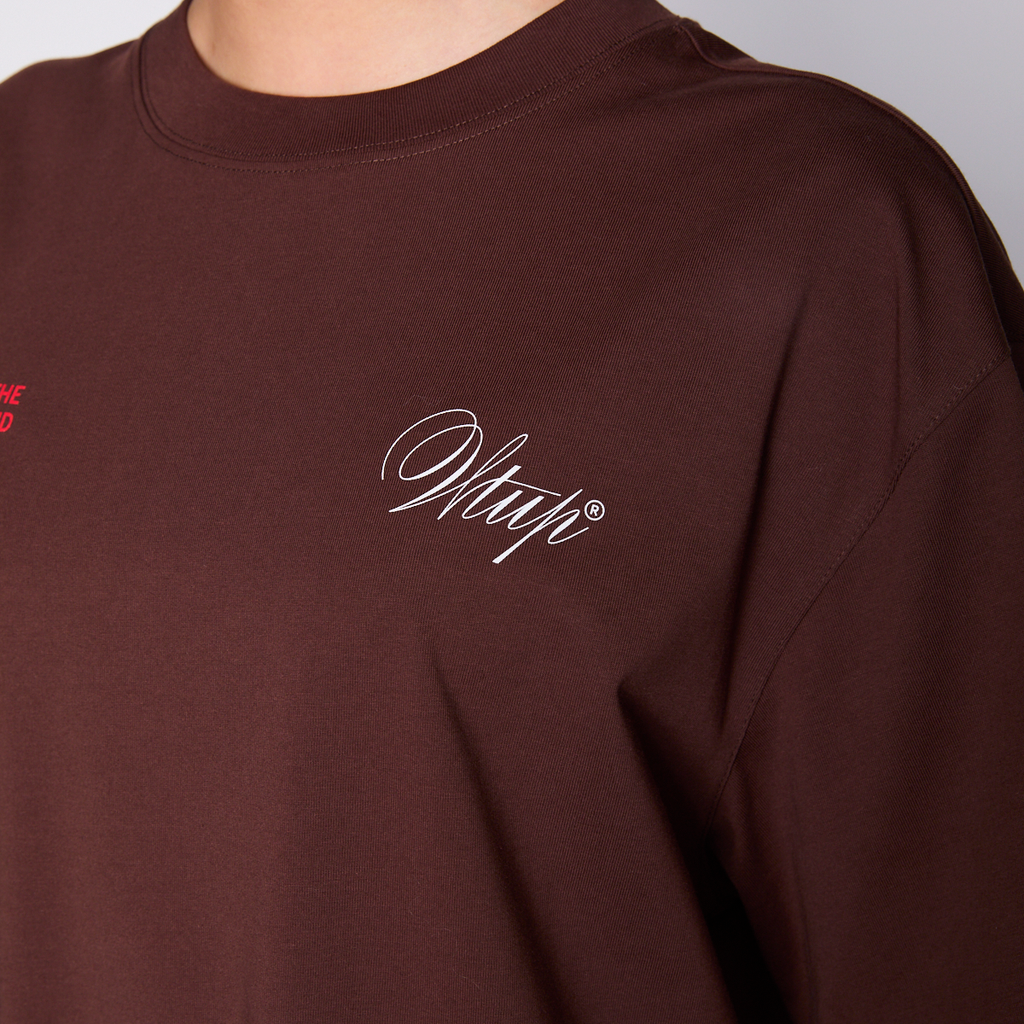 Polera Whatup Sorry Mom Brown