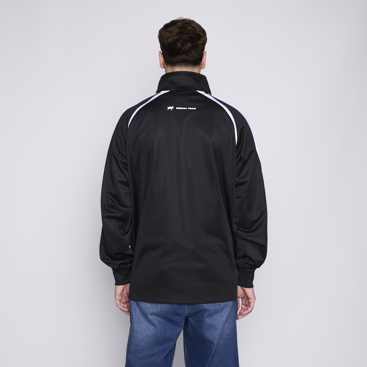 Polerón Whatup Full Zipper Black White