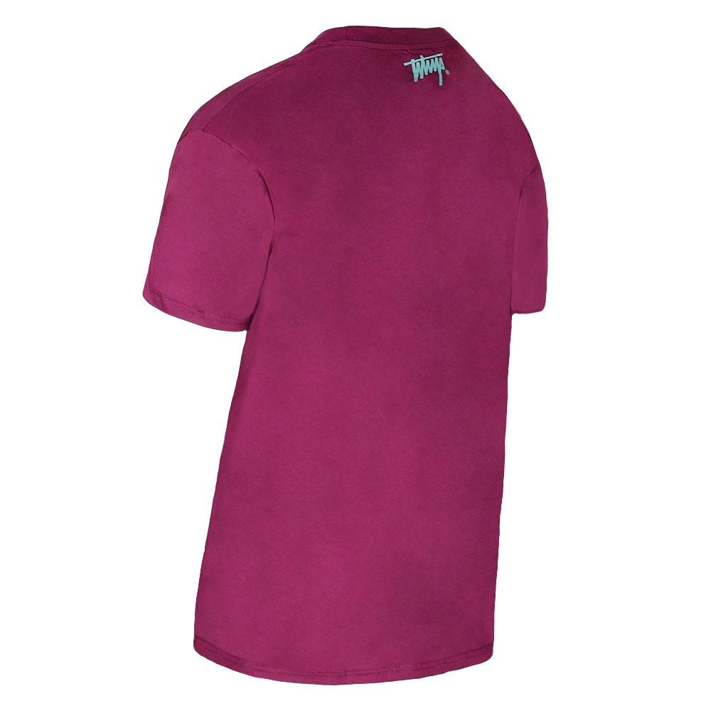 Polera Men Oversize Bear Purple Burgundy