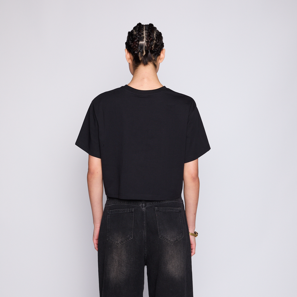 Polera Crop Whatup Women Bite Black
