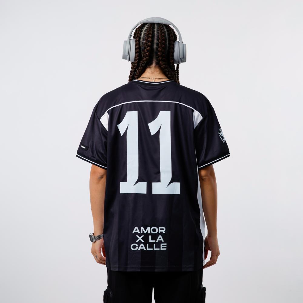 Polera Futbol 11 Amor por la Calle Black
