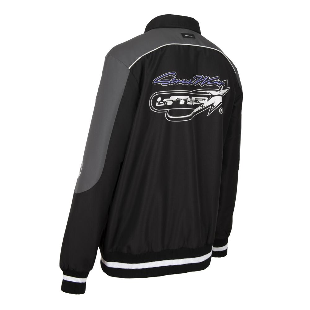 Chaqueta Full Zipper Black Gray Purple