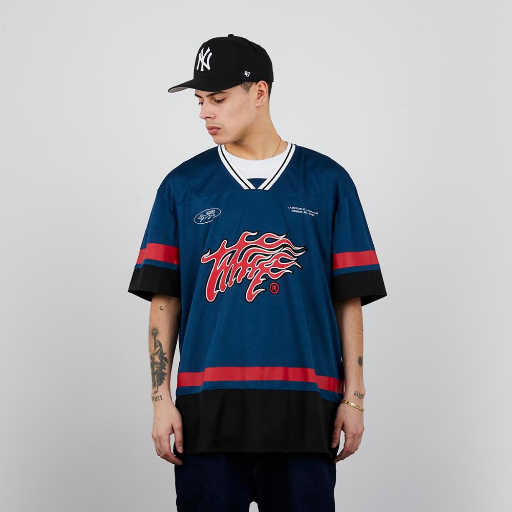 Polera Oversize Mutt Blue Black