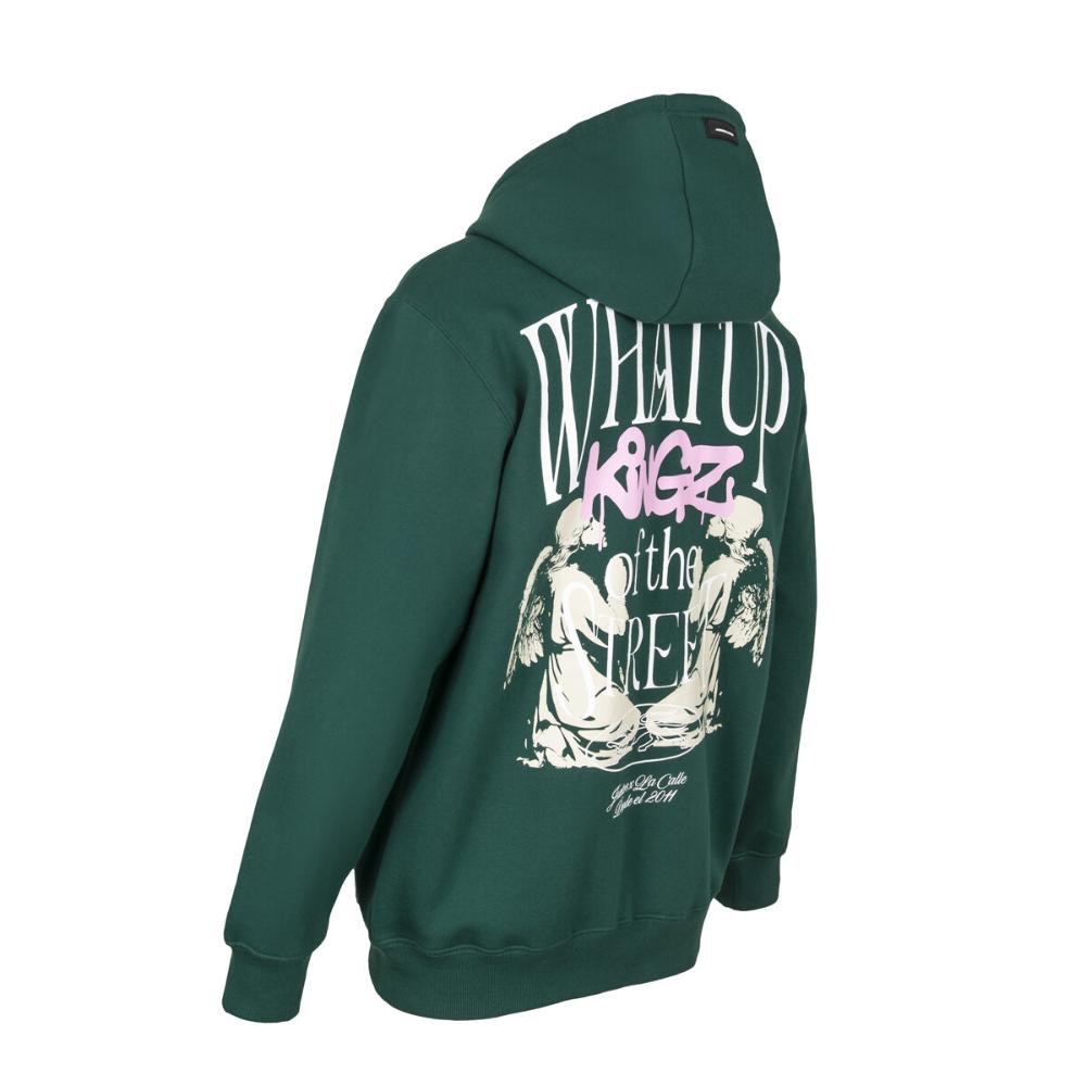 Polerón King of Street Full Zipper Green