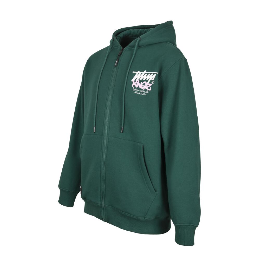 Polerón King of Street Full Zipper Green