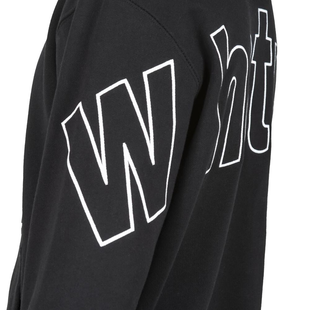 Polerón WhatUp Letters Black White