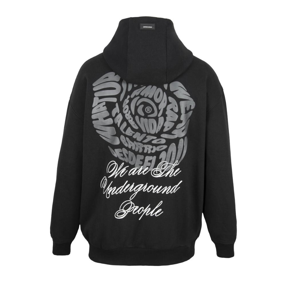 Polerón We Are The Underground Full Zipper Black