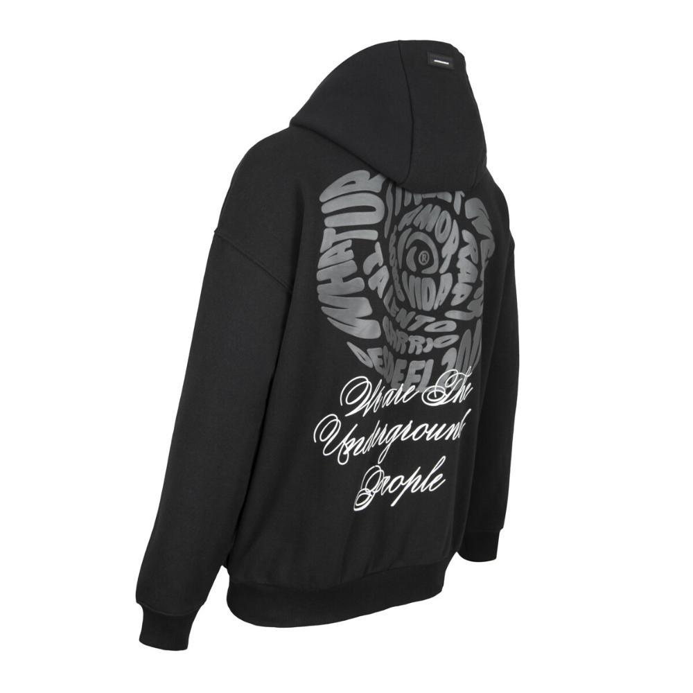 Polerón We Are The Underground Full Zipper Black