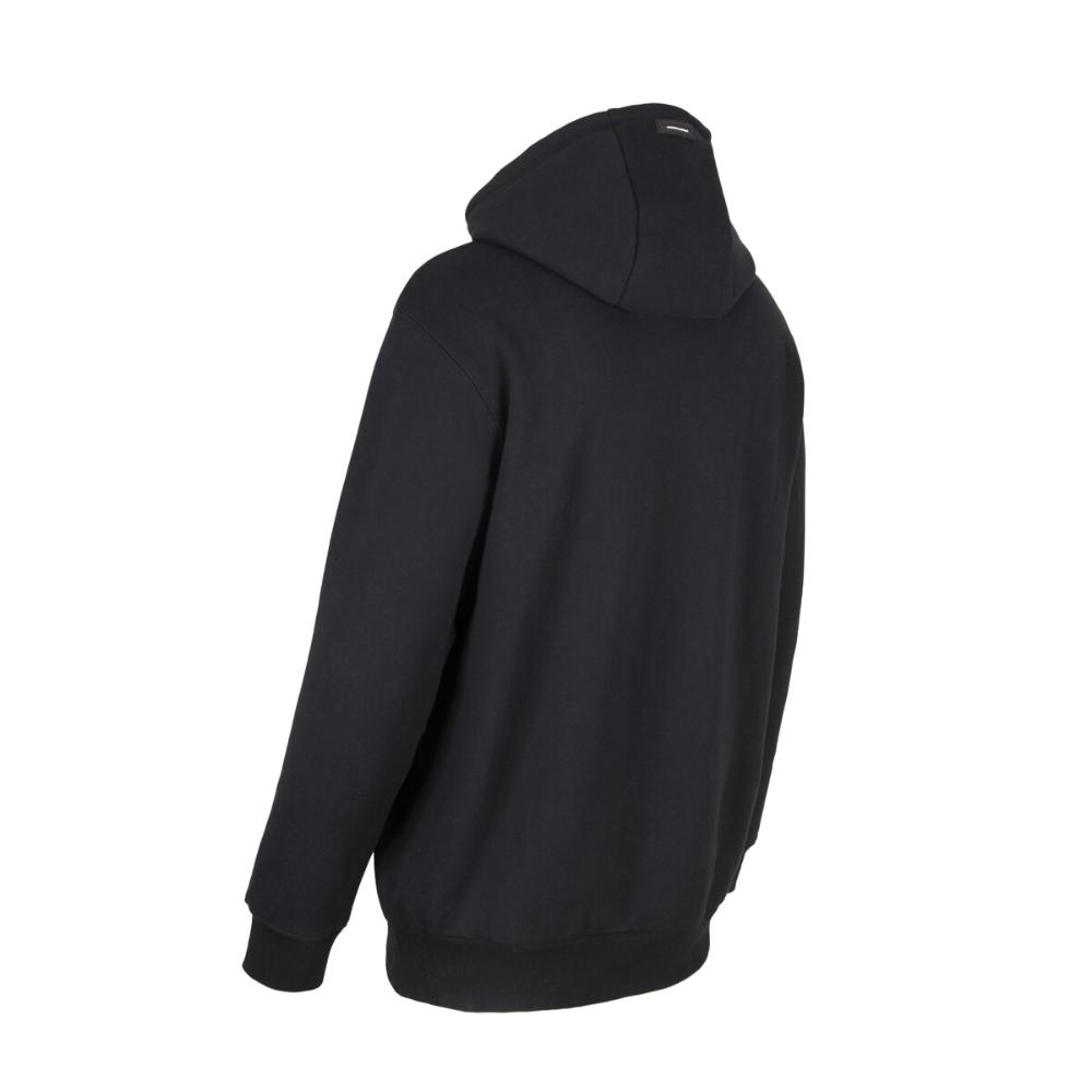 Poleron Hoodie Black Small Logo White
