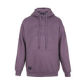 Poleron Hoodie Oversize Logo Embossed Purple