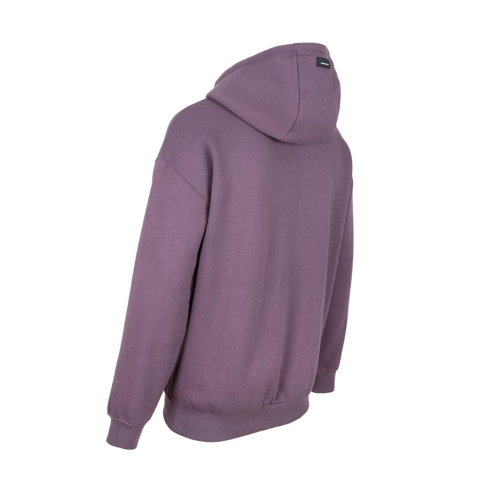 Poleron Hoodie Oversize Logo Embossed Purple