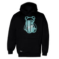 Polerón Hoodie Men Oversize Bear Black