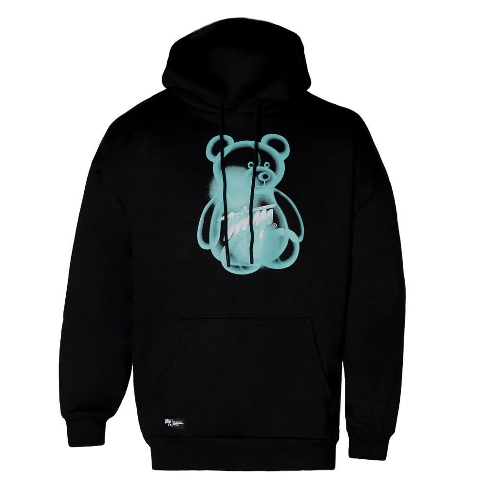 Polerón Hoodie Men Oversize Bear Black