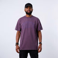 Polera Oversize Logo Embossed Purple