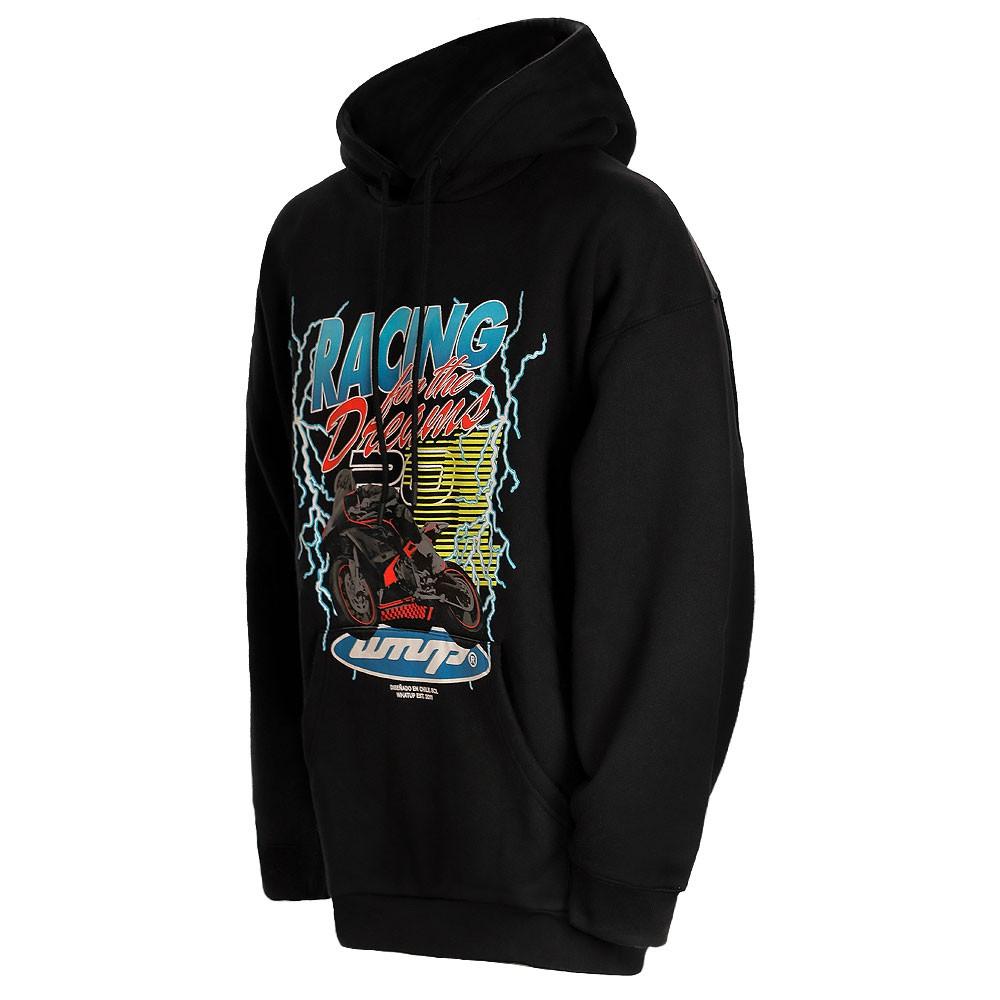 Polerón Hoodie Men Oversize Racing Black