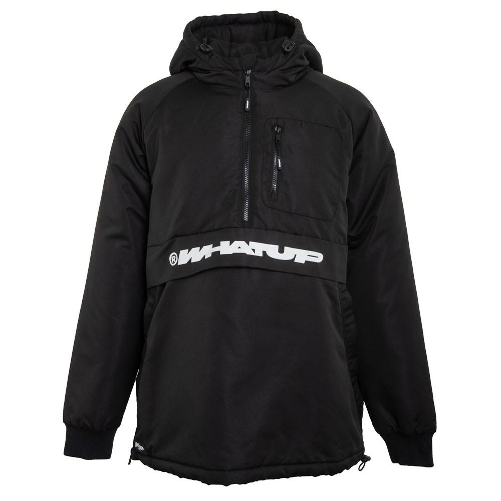 Cortaviento WHATUP Half Zipper Hombre I2381  Negro