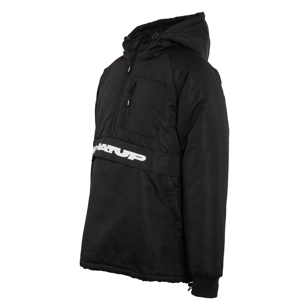 Cortaviento WHATUP Half Zipper Hombre I2381  Negro