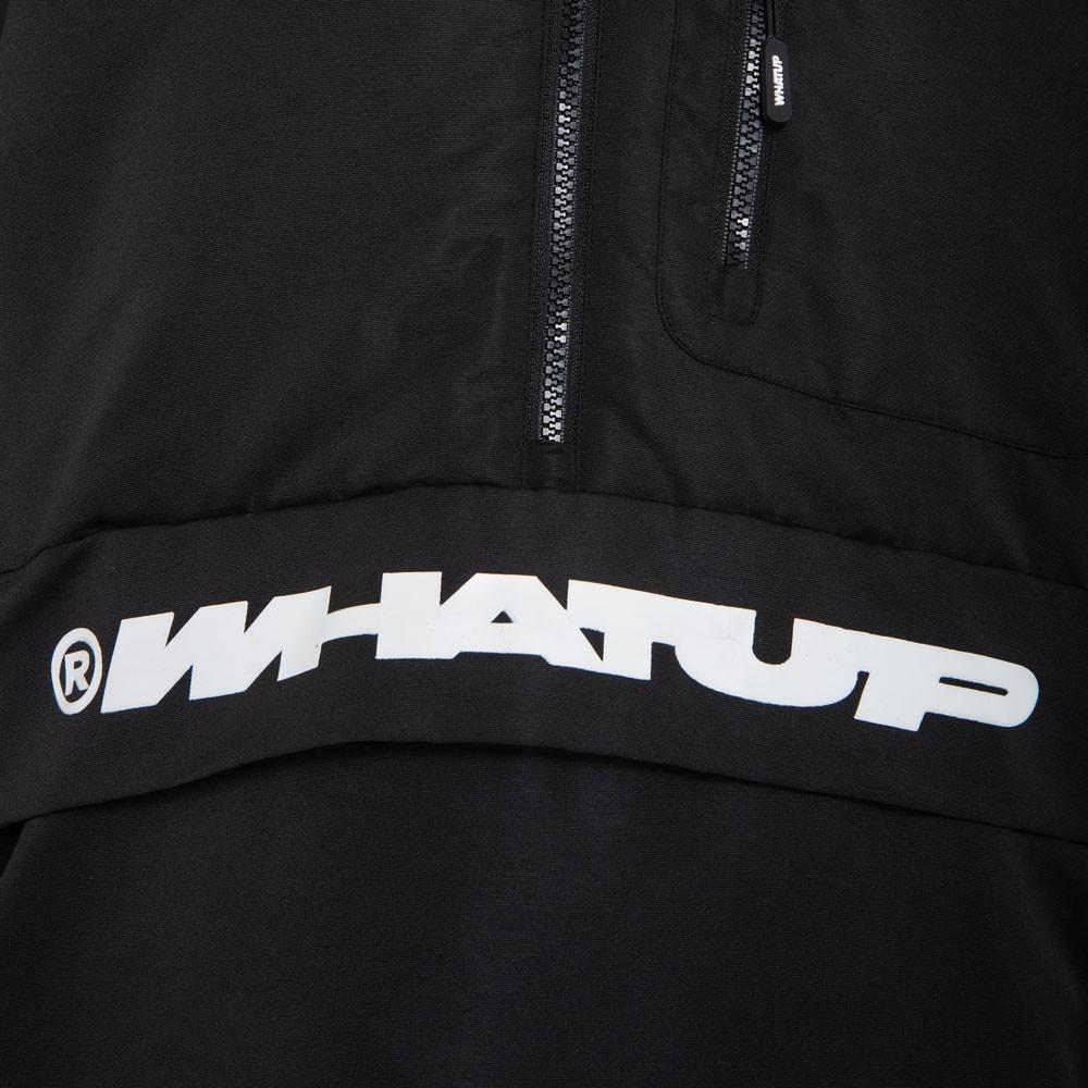 Cortaviento WHATUP Half Zipper Hombre I2381  Negro
