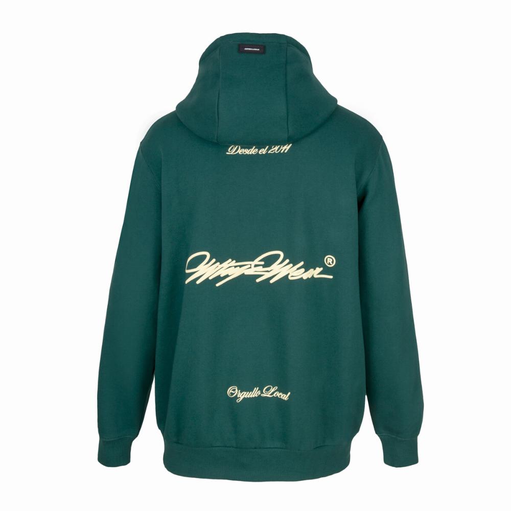 Poleron Hoodie Orgullo Local Green Gold