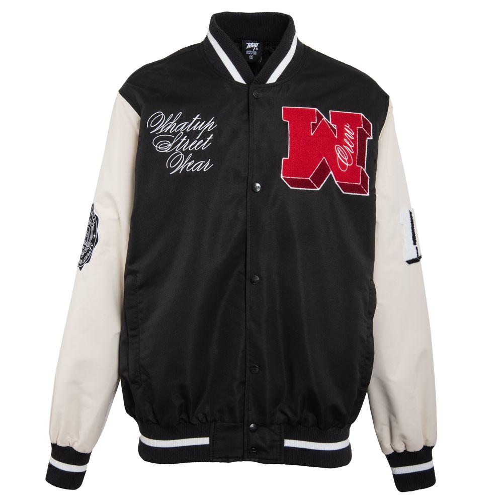 Chaqueta WHATUP Varsity Hombre I2360 Negro