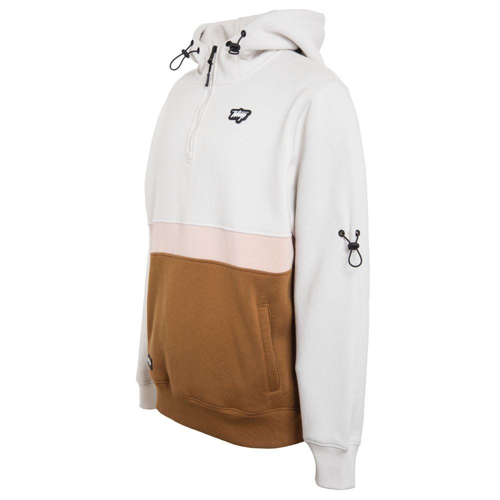 Poleron Men Block Half Zip Cream