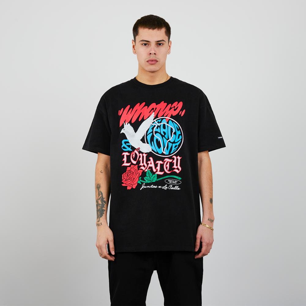Polera Oversize Peace Black