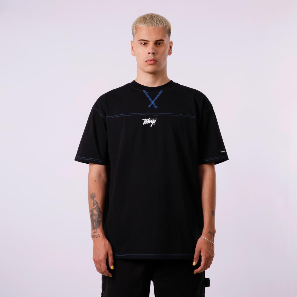 Polera WhatUp Back Black Blue