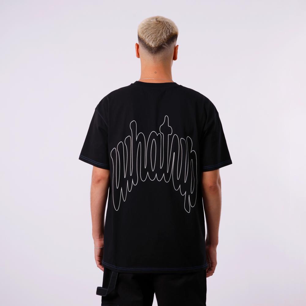 Polera WhatUp Back Black Blue