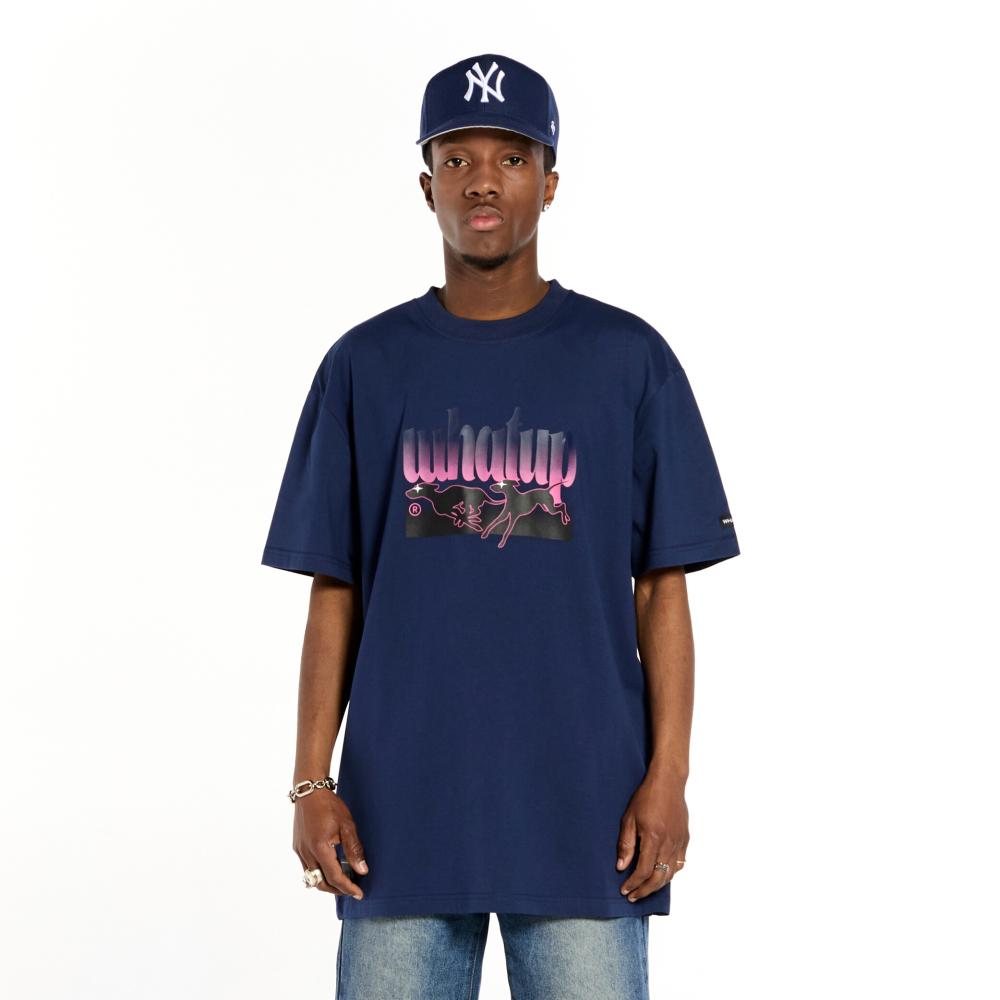 Polera Whatup Hombre Logo Azul