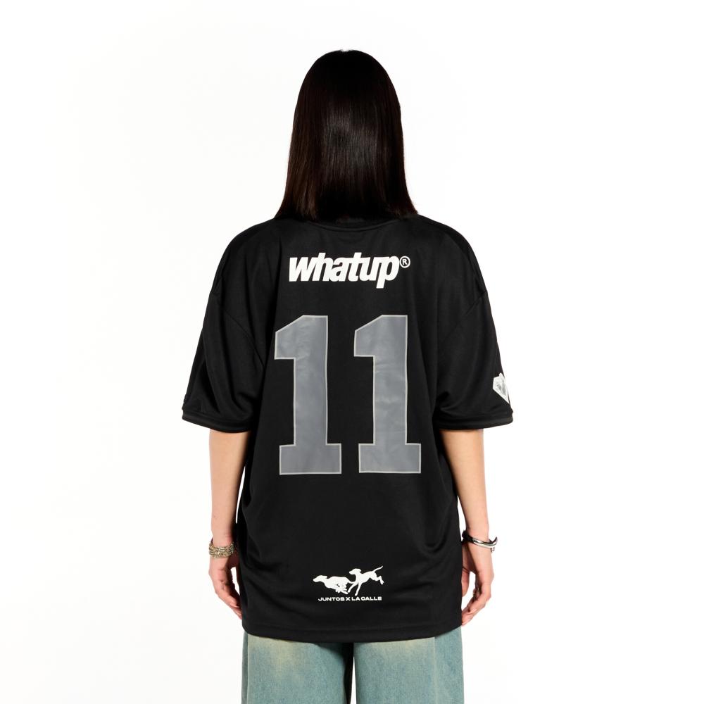 Polera Whatup Hombre Deportiva Negro